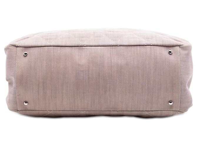 Chanel Pink Large CC gesteppter Denim Tote - Ansicht 3