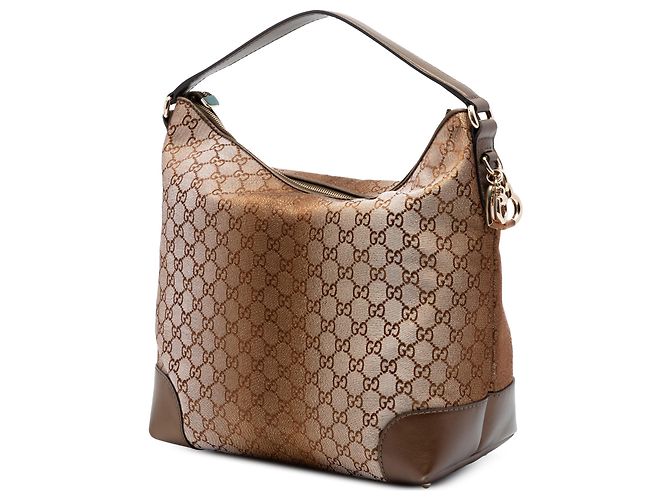Borsa a tracolla Gucci Brown GG Lurex Heart Bit Marrone Bronzo - vista 2