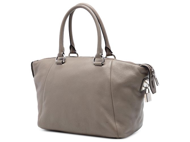Borsa Prada Brown Vitello Daino a doppio manico Marrone Taupe - vista 2