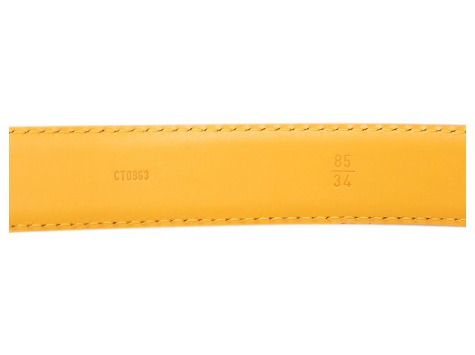Louis Vuitton Yellow Epi Ceinture Gürtel Gelb Senf - Ansicht 6