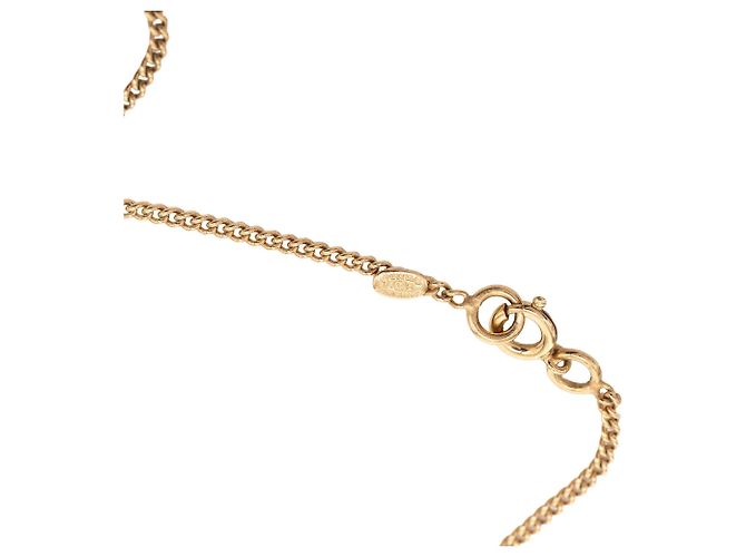 Collana con pendente coniglio in resina placcato oro CC Gold Chanel D'oro - vista 4