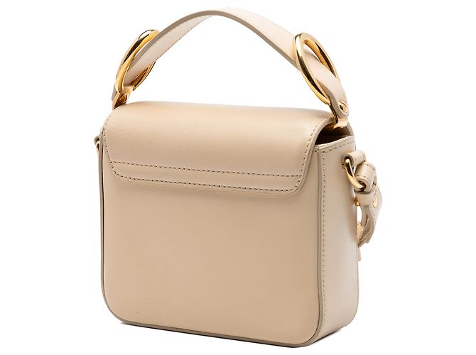 Borsa Chloé Beige Mini Calfskin C Satchel - vista 2