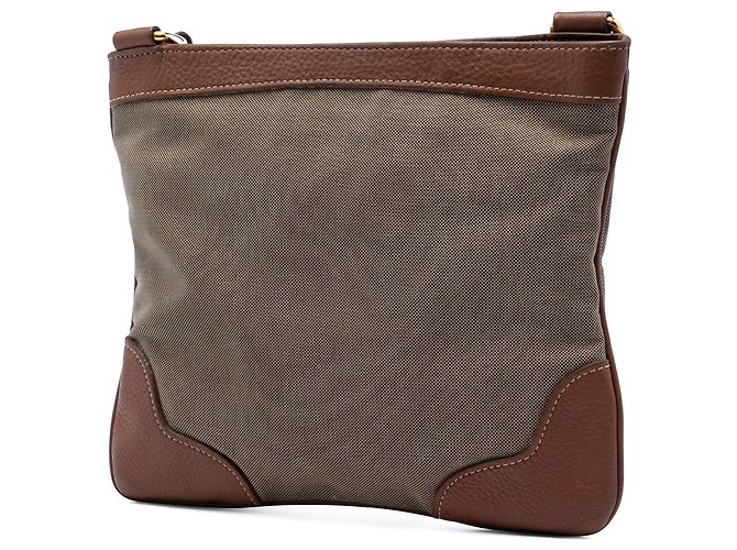 Borsa a tracolla Prada in tela beige Canapa con logo - Ansicht 2