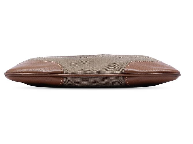 Borsa a tracolla Prada in tela beige Canapa con logo - Ansicht 3