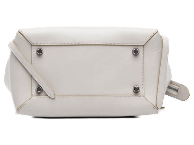 Belt Bag Céline Borsa Belt in pelle di vitello liscia bianca mini Celine Bianco - vista 3