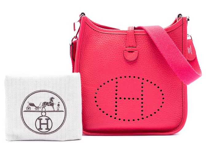 Hermès Pink Clemence Evelyne I TPM Rosa - vista 7
