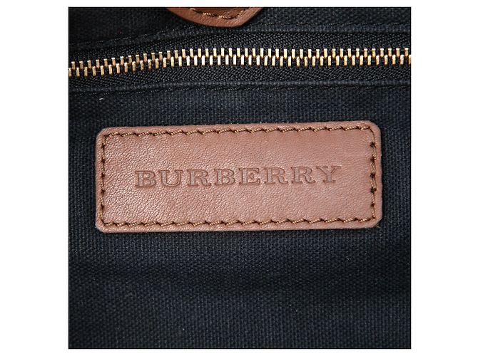 Borsa a tracolla Little Crush in tela House Check marrone e pelle di vitello Burberry - vista 5