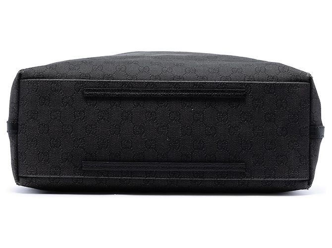 Gucci Gifford Tote aus Denim GG groß Grau Braun Anthrazitgrau - Ansicht 3