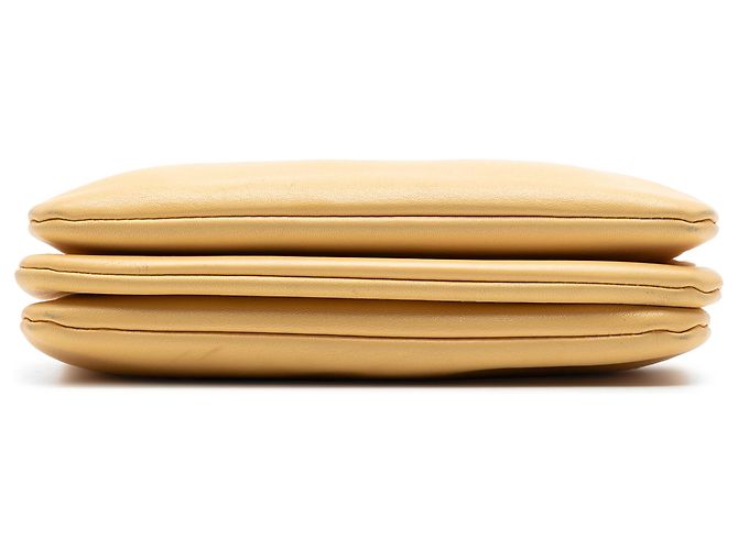 Céline Celine Trio Crossbody in agnello giallo piccolo - vista 3