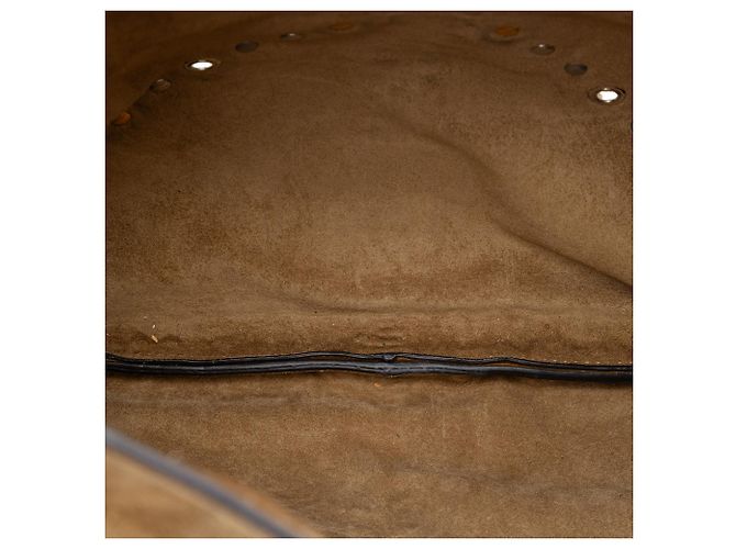 Borsa a tracolla Valentino Nellcote con frange e borchie in scamosciato marrone Cammello - vista 4