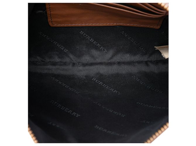 Borsa a tracolla Burberry Derby Peyton in tela House Check marrone Marrone chiaro - vista 4