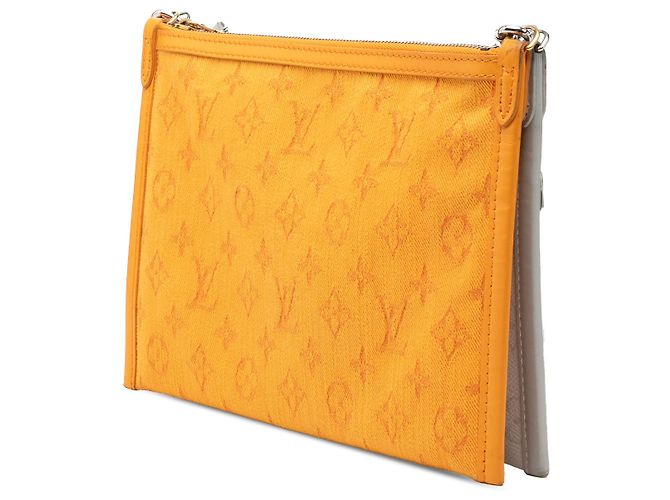 Louis Vuitton Gray Monogram Antartica Double Flat Messenger Castaño Gris - vista 2