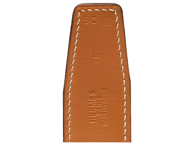 Hermès Reversibler Gürtel Black Box Calf Constance H Martelee Schwarz - Ansicht 4