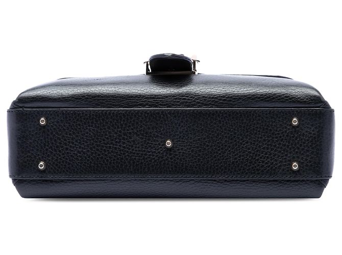 Borsa satchel Gucci Black Small Dollar Calf Interlocking G Nero - vista 3
