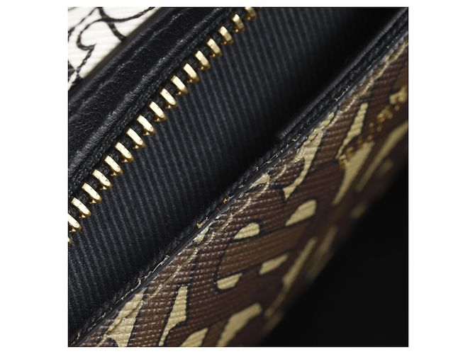 Marsupio Burberry TB Monogram Stripe E Canvas Marrone - vista 10