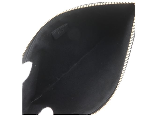 Fendi Medium Flat Pouch Black - view 6