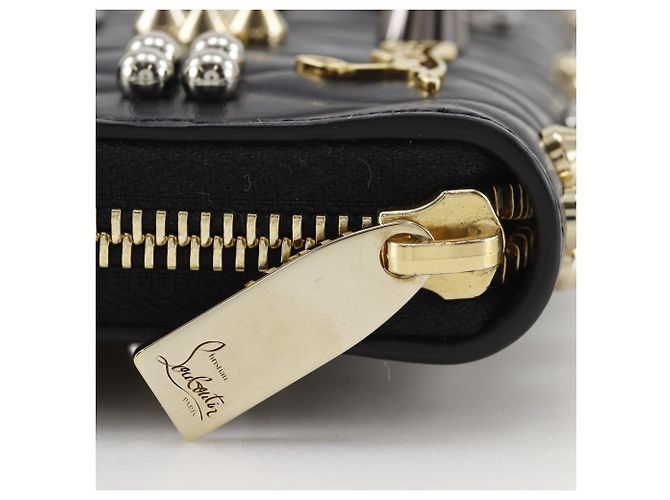 Cartera larga Christian Louboutin Panettone Spike Studs Negro - vista 13