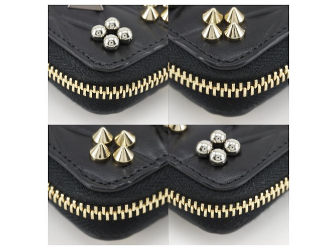 Cartera larga Christian Louboutin Panettone Spike Studs Negro - vista 4