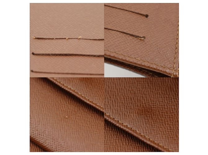 Cartera tríptico Louis Vuitton en lona Monogram marrón Castaño - vista 10