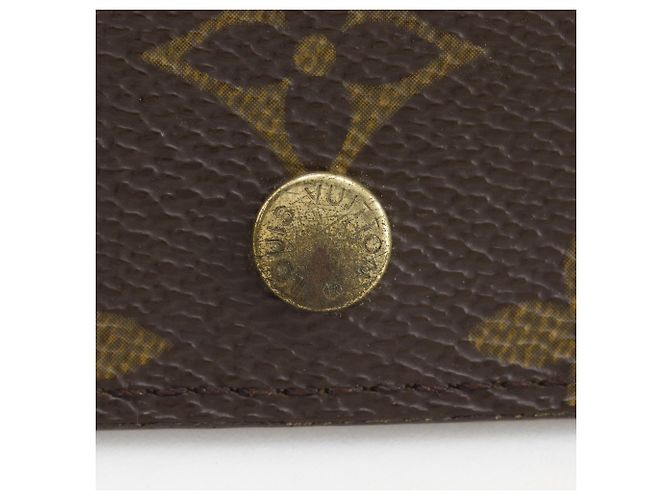 Cartera tríptico Louis Vuitton en lona Monogram marrón Castaño - vista 16