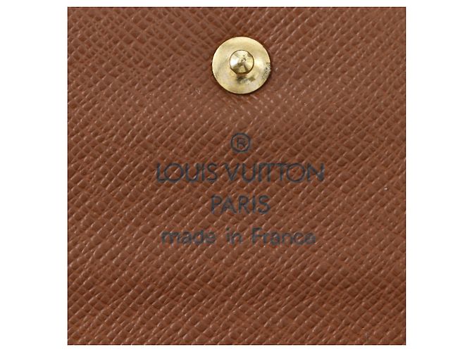Cartera tríptico Louis Vuitton en lona Monogram marrón Castaño - vista 17