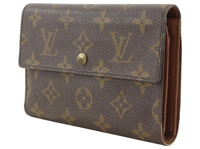 Cartera tríptico Louis Vuitton en lona Monogram marrón Castaño - vista 2