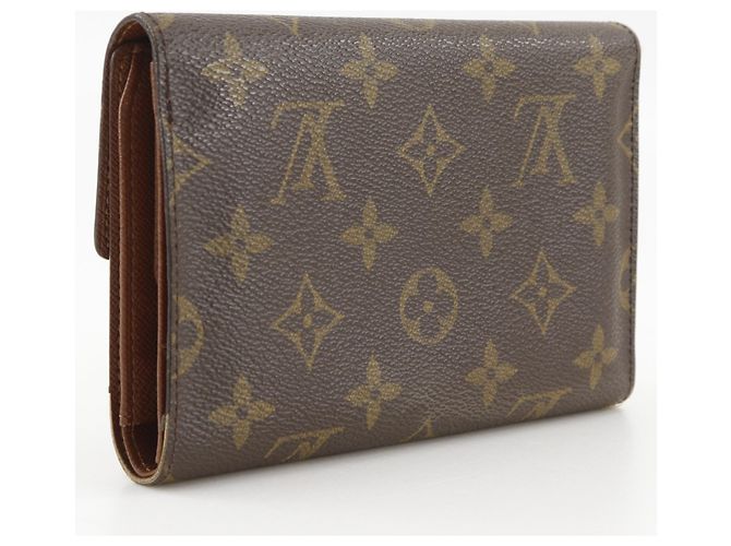Cartera tríptico Louis Vuitton en lona Monogram marrón Castaño - vista 3