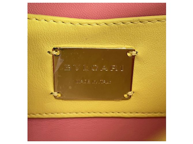 Bulgari Mini borsa a tracolla Bvlgari Serpenti Cabochon Giallo - vista 16
