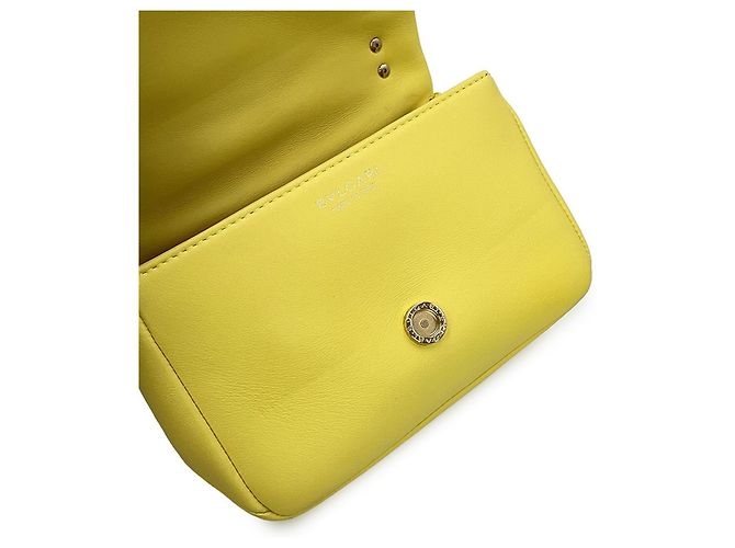Bulgari Mini borsa a tracolla Bvlgari Serpenti Cabochon Giallo - vista 7