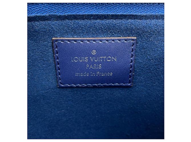 Borsa Louis Vuitton LV Escale Pochette Double Zip Blu - vista 14