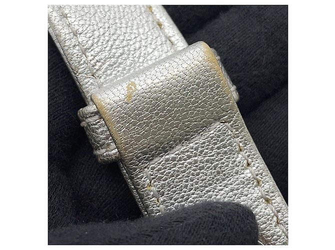 Borsa a tracolla Chanel Boy in pelle Chanel Nero Argento - vista 9