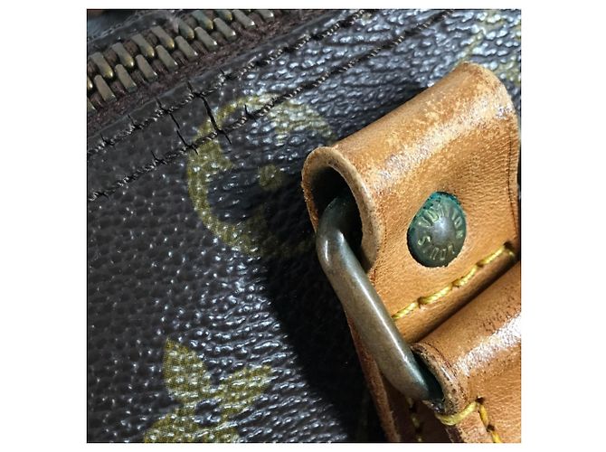 Borsa da viaggio Louis Vuitton Monogram Keepall 50 Marrone - vista 11