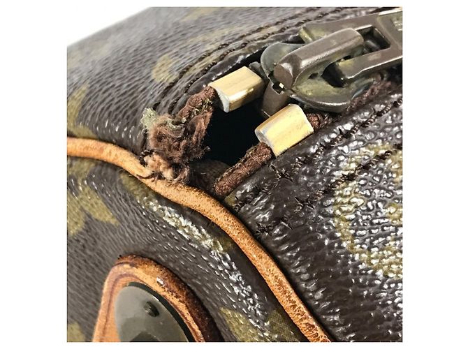 Borsa da viaggio Louis Vuitton Monogram Keepall 50 Marrone - vista 12