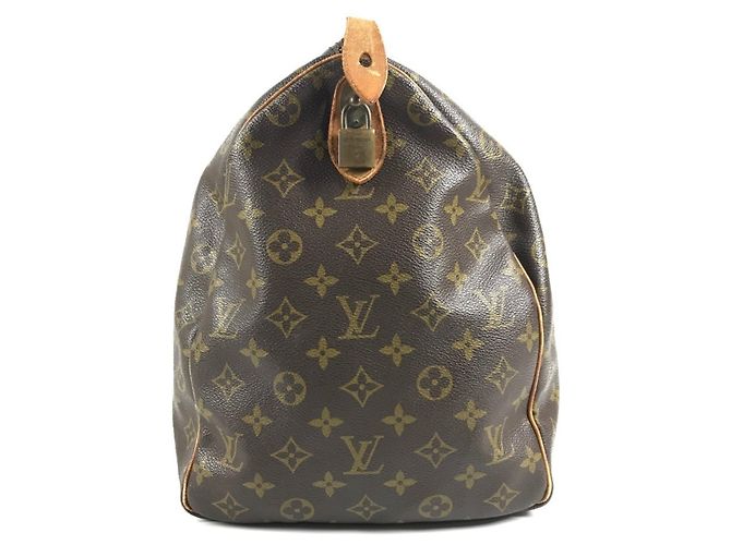 Borsa da viaggio Louis Vuitton Monogram Keepall 50 Marrone - vista 3