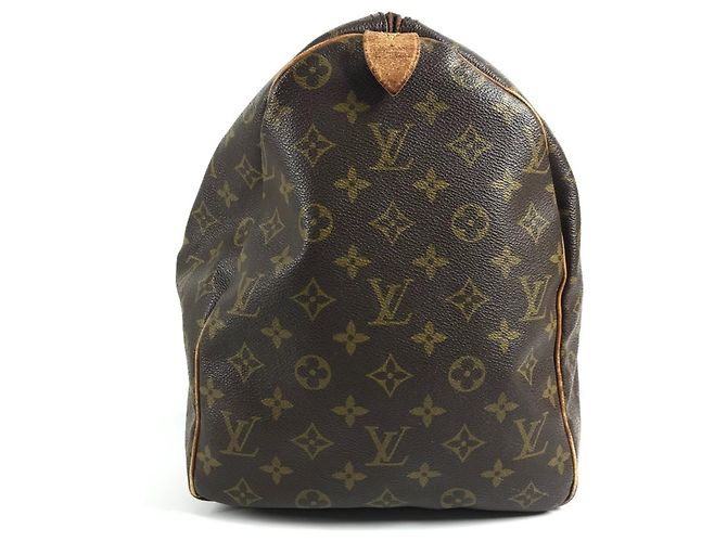 Borsa da viaggio Louis Vuitton Monogram Keepall 50 Marrone - vista 4