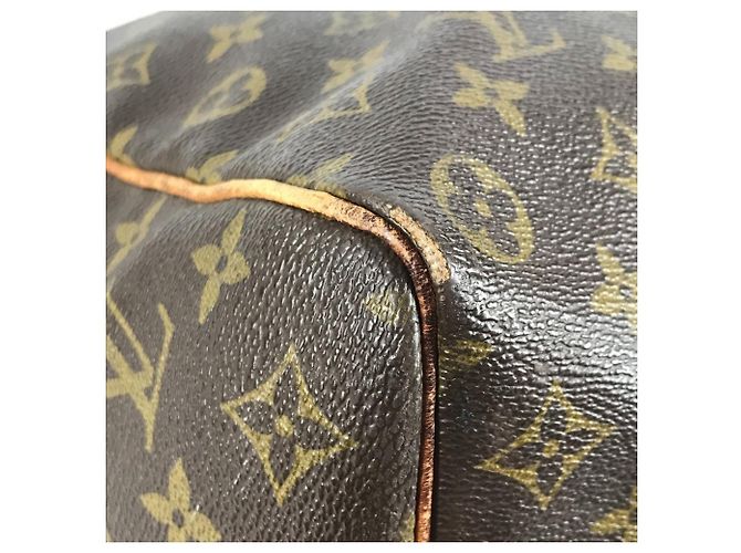 Borsa da viaggio Louis Vuitton Monogram Keepall 50 Marrone - vista 7