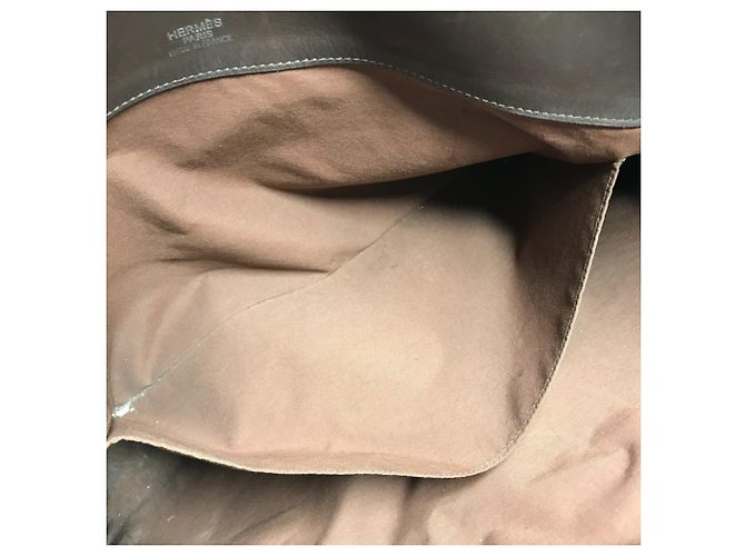 Hermès HERMES Borsa Ybou GM Borsa a mano, Tote Bag Marrone Beige - vista 14