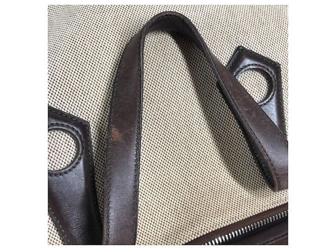 Hermès HERMES Borsa Ybou GM Borsa a mano, Tote Bag Marrone Beige - vista 9