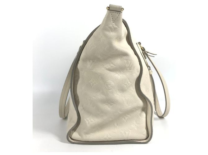 Borsa Tote Louis Vuitton Monogram Empreinte Lumineuse PM Bianco - vista 5