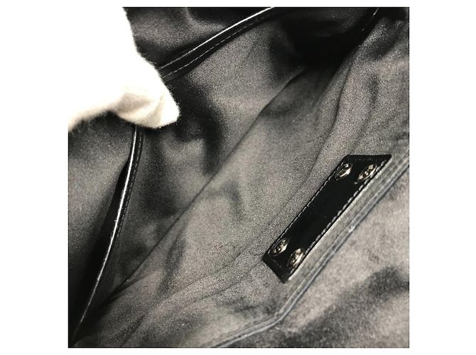 Borsa a tracolla in raso Monogram Louis Vuitton Nero - vista 13
