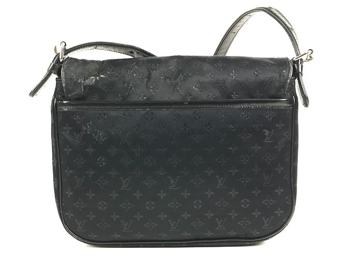 Borsa a tracolla in raso Monogram Louis Vuitton Nero - vista 2