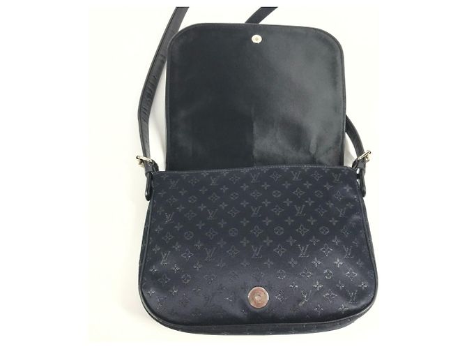 Borsa a tracolla in raso Monogram Louis Vuitton Nero - vista 9