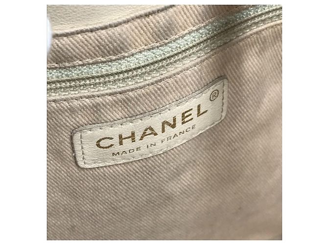 Borsa Tote/Borsa a Spalla CHANEL Camellia Logo Bianco Beige - vista 14