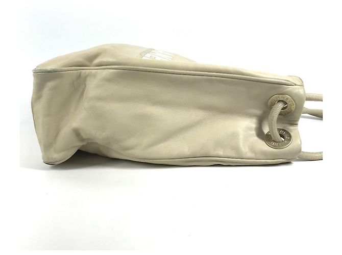 Borsa Tote/Borsa a Spalla CHANEL Camellia Logo Bianco Beige - vista 3