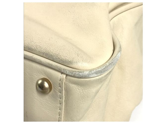Borsa Tote/Borsa a Spalla CHANEL Camellia Logo Bianco Beige - vista 6