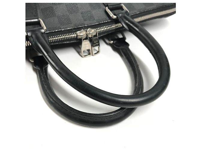 Borsa Port Document Jour Louis Vuitton Damier Graphite Nero - vista 10