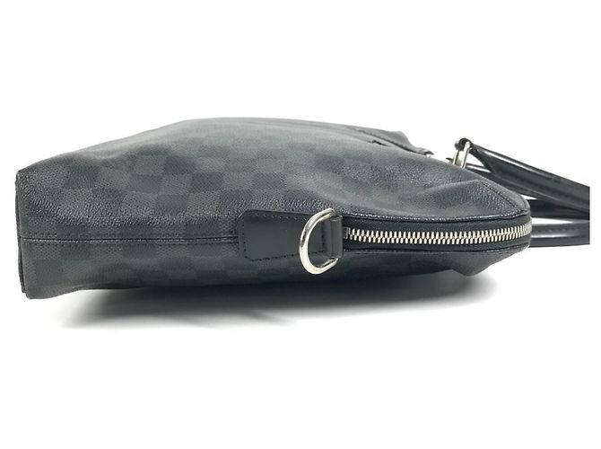 Borsa Port Document Jour Louis Vuitton Damier Graphite Nero - vista 3