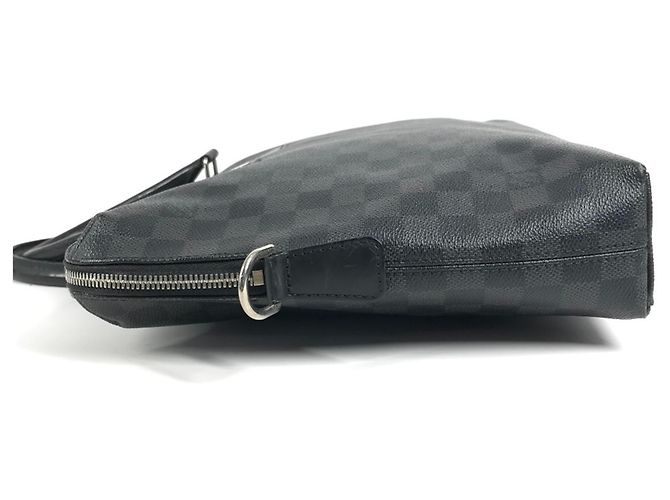 Borsa Port Document Jour Louis Vuitton Damier Graphite Nero - vista 4