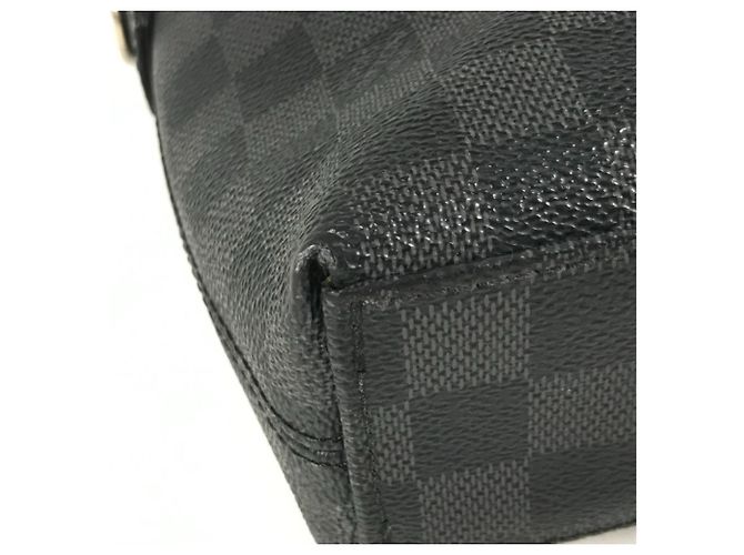 Borsa Port Document Jour Louis Vuitton Damier Graphite Nero - vista 7
