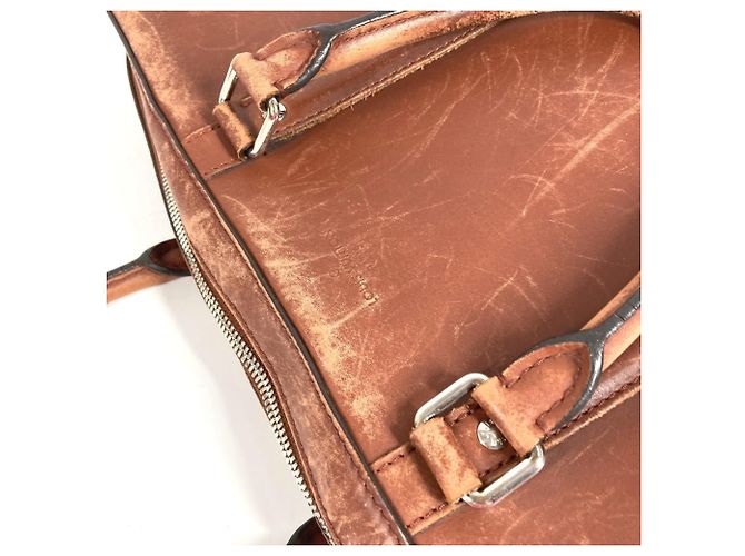 Borsa Louis Vuitton Cuir Ombre Port Document Voyage Marrone - vista 11